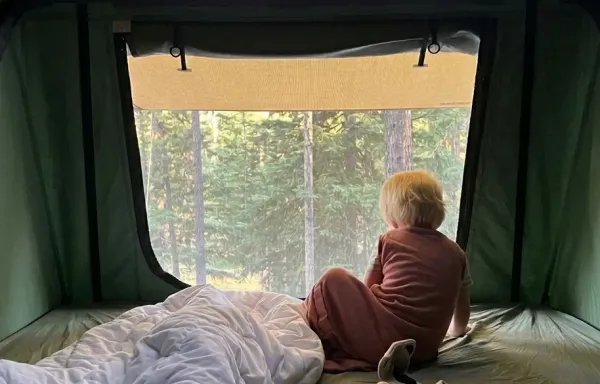 Can you camp in a rooftop tent with kids?