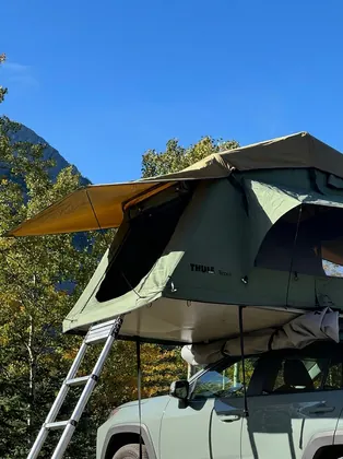 Toyota RAV4 rooftop tent interior detail