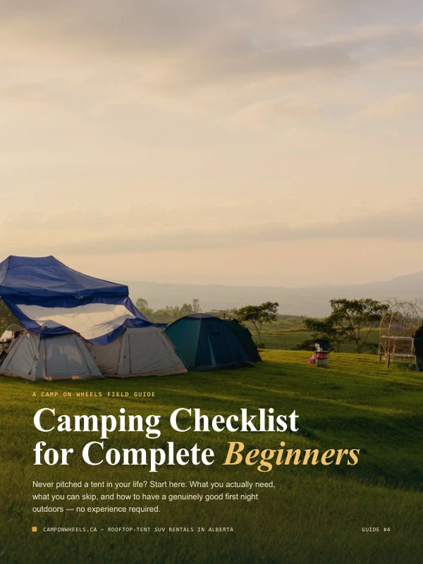 Camping Checklist for Complete Beginners — A Camp on Wheels Field Guide cover