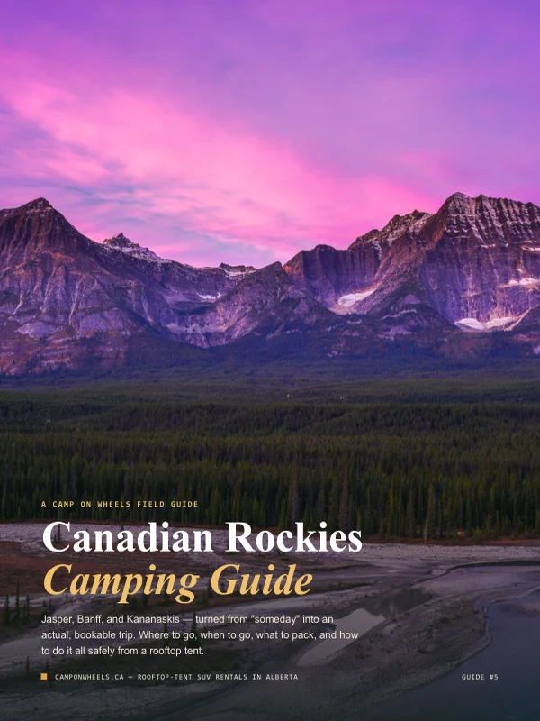 Canadian Rockies Camping Guide — A Camp on Wheels Field Guide cover